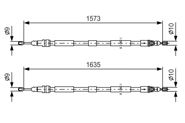 Bosch Handremkabel 1 987 477 615