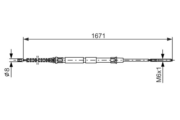 Handremkabel Bosch 1 987 477 626