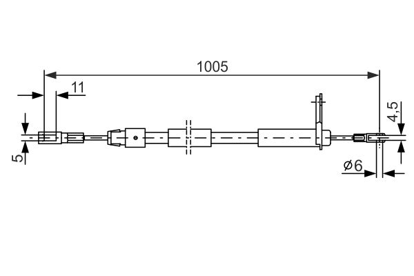 Handremkabel Bosch 1 987 477 628