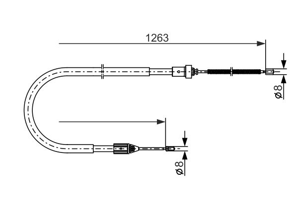 Handremkabel Bosch 1 987 477 642