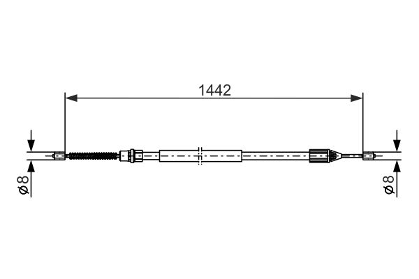 Bosch Handremkabel 1 987 477 643