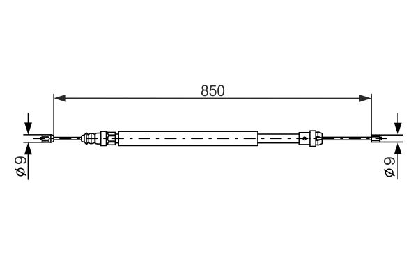 Bosch Handremkabel 1 987 477 648