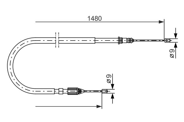 Handremkabel Bosch 1 987 477 653