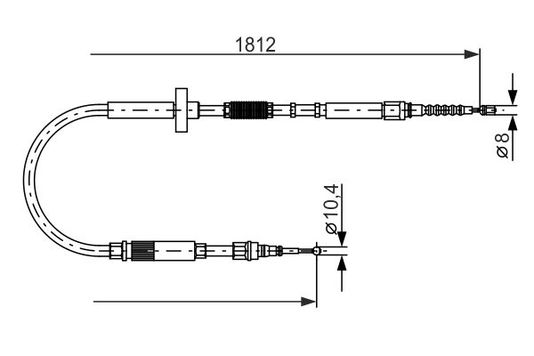 Bosch Handremkabel 1 987 477 659