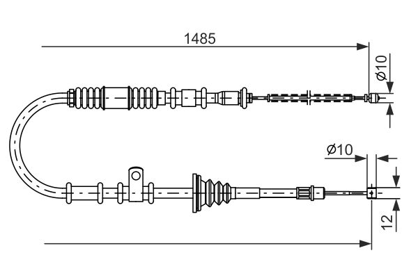 Handremkabel Bosch 1 987 477 674