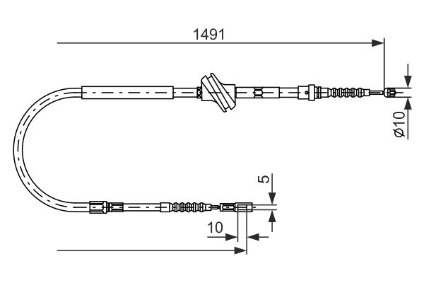Bosch Handremkabel 1 987 477 687