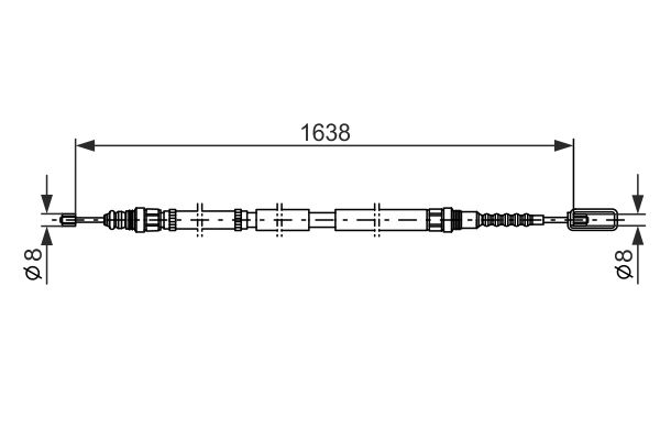 Handremkabel Bosch 1 987 477 688