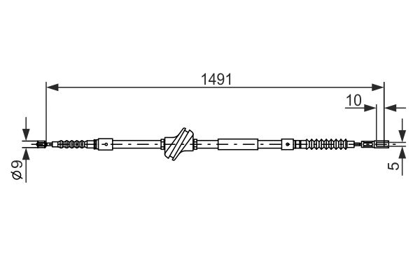 Handremkabel Bosch 1 987 477 708