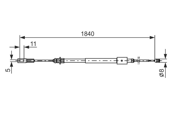 Bosch Handremkabel 1 987 477 712