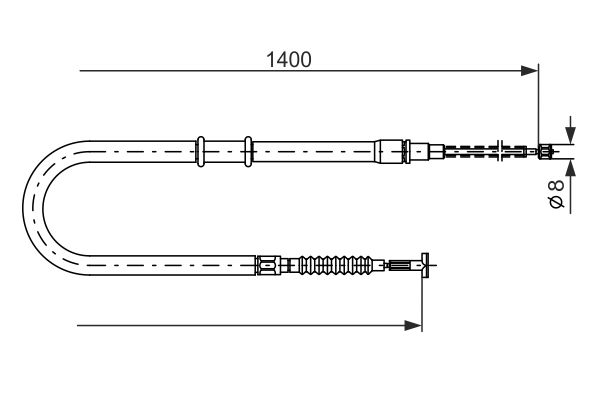 Handremkabel Bosch 1 987 477 724