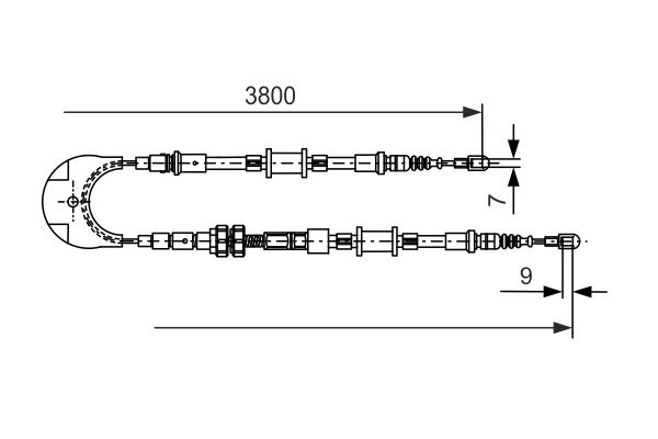 Handremkabel Bosch 1 987 477 731