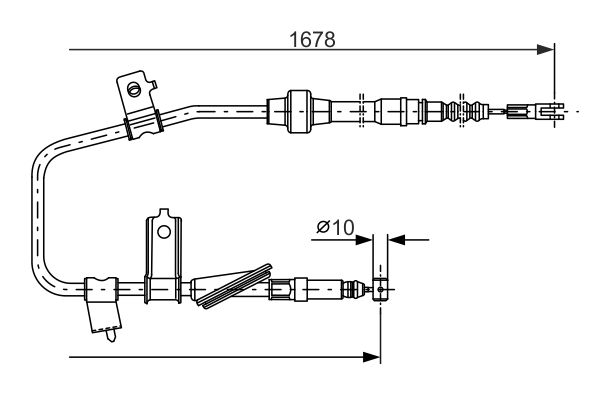 Bosch Handremkabel 1 987 477 736