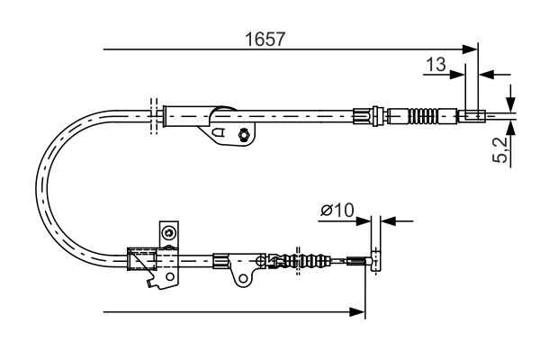 Handremkabel Bosch 1 987 477 753