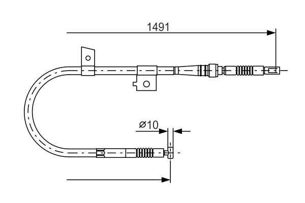 Handremkabel Bosch 1 987 477 754