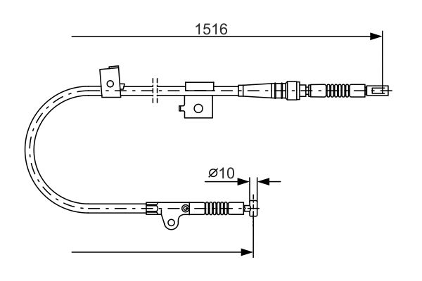 Handremkabel Bosch 1 987 477 759