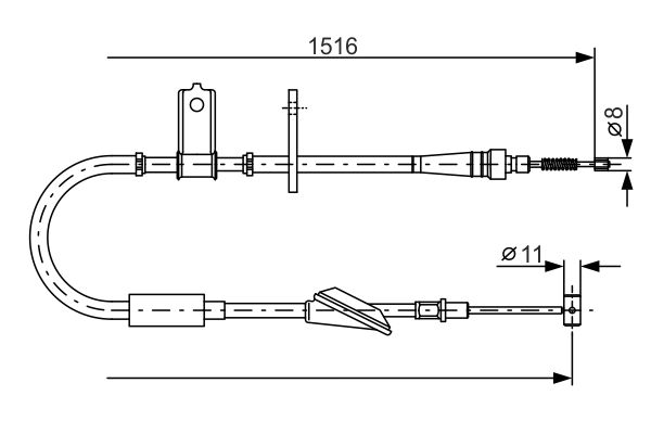 Bosch Handremkabel 1 987 477 771