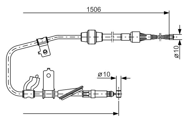 Handremkabel Bosch 1 987 477 789