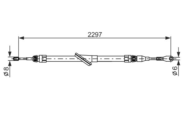 Handremkabel Bosch 1 987 477 811