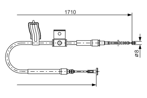 Handremkabel Bosch 1 987 477 829