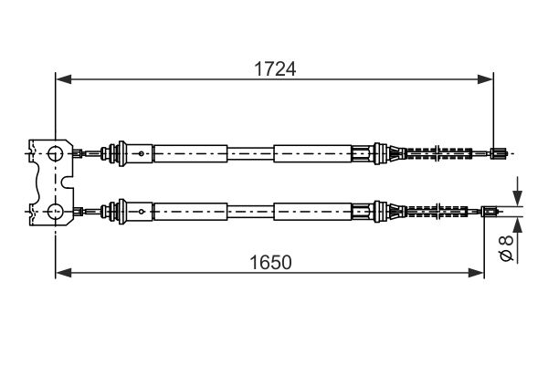 Handremkabel Bosch 1 987 477 835