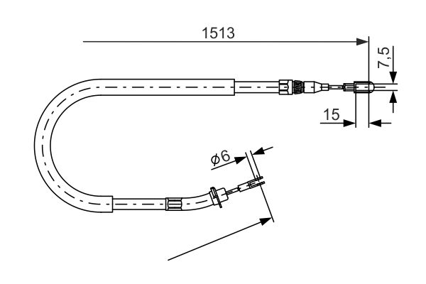 Handremkabel Bosch 1 987 477 852