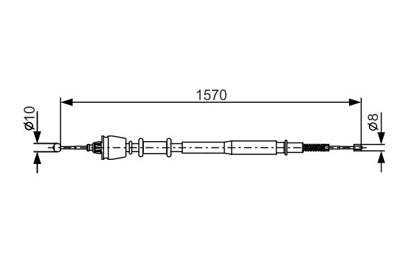 Handremkabel Bosch 1 987 477 885