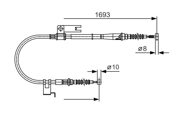 Handremkabel Bosch 1 987 477 917