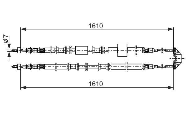 Handremkabel Bosch 1 987 477 936