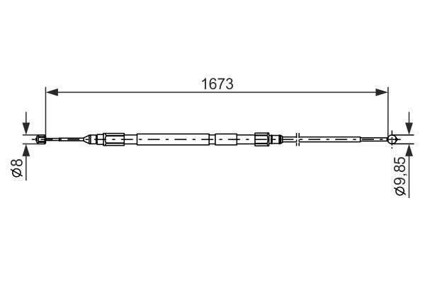 Bosch Handremkabel 1 987 477 947