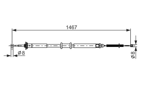 Bosch Handremkabel 1 987 477 972