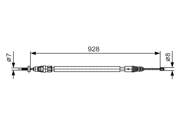 Handremkabel Bosch 1 987 482 000