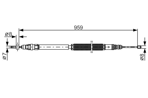 Handremkabel Bosch 1 987 482 001