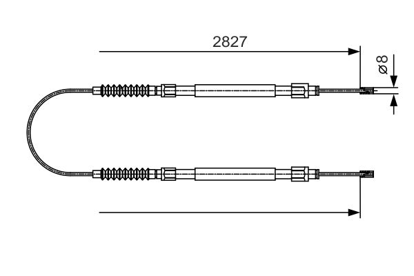 Handremkabel Bosch 1 987 482 006