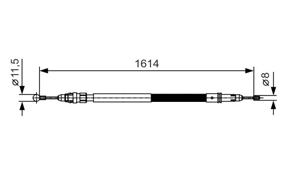 Handremkabel Bosch 1 987 482 007