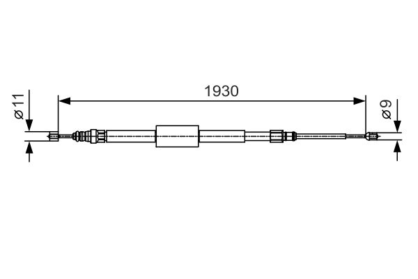 Handremkabel Bosch 1 987 482 011