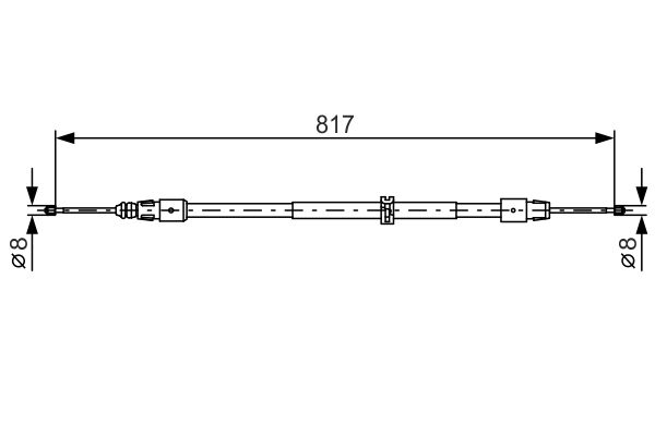 Handremkabel Bosch 1 987 482 024