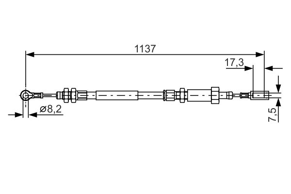 Handremkabel Bosch 1 987 482 046