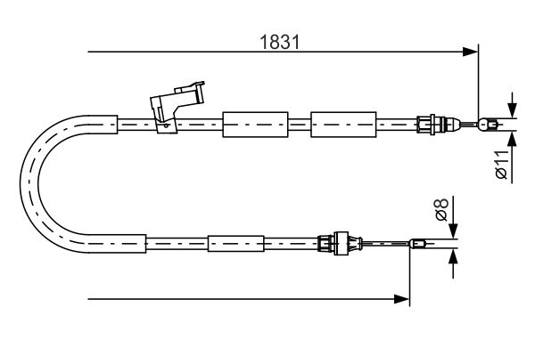 Handremkabel Bosch 1 987 482 058