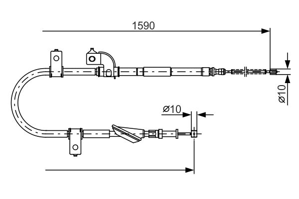 Handremkabel Bosch 1 987 482 078