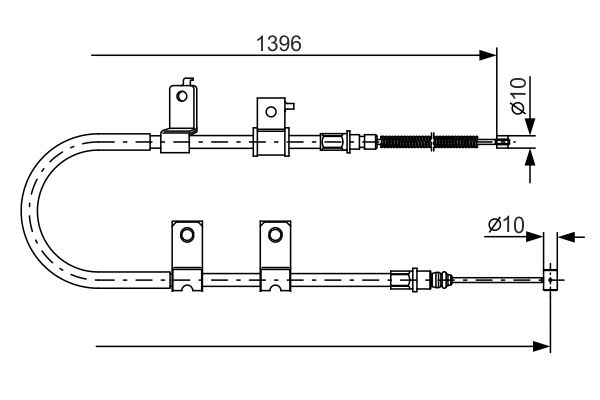 Handremkabel Bosch 1 987 482 083