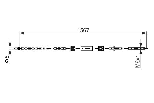 Handremkabel Bosch 1 987 482 104