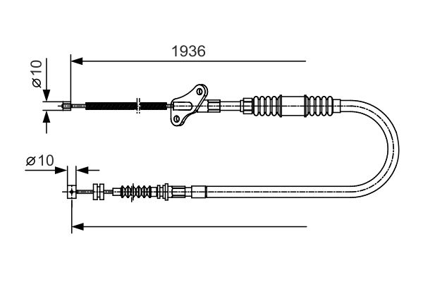 Handremkabel Bosch 1 987 482 110