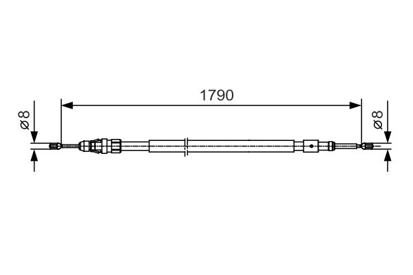 Handremkabel Bosch 1 987 482 112