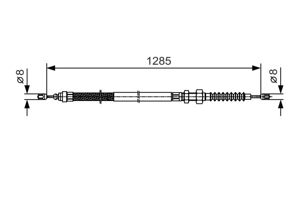 Handremkabel Bosch 1 987 482 115