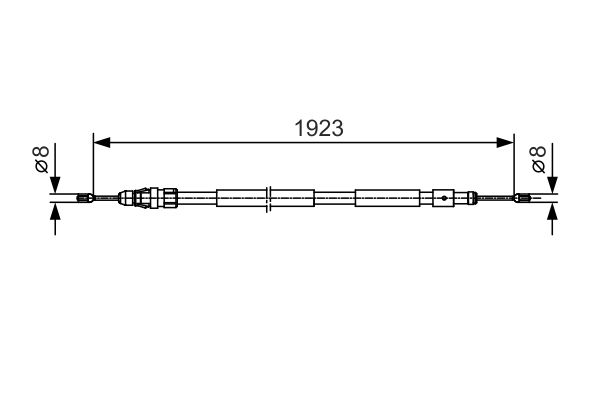 Handremkabel Bosch 1 987 482 117