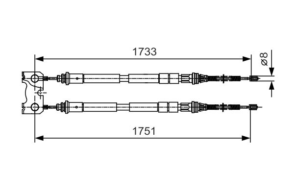 Handremkabel Bosch 1 987 482 123