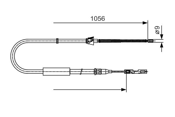 Handremkabel Bosch 1 987 482 125