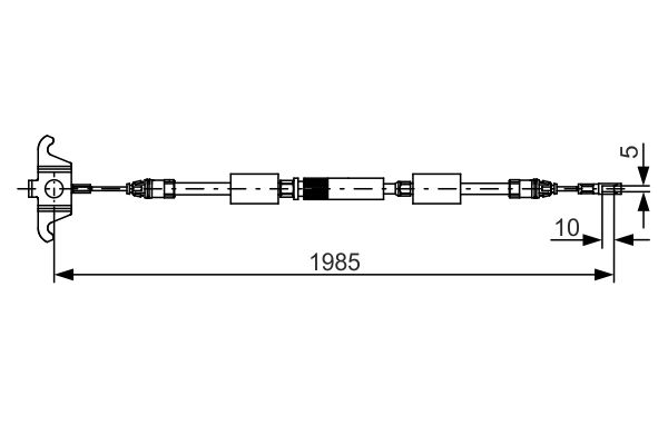 Handremkabel Bosch 1 987 482 128