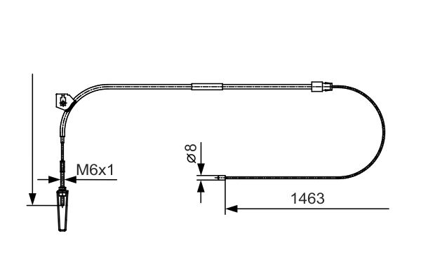 Handremkabel Bosch 1 987 482 130