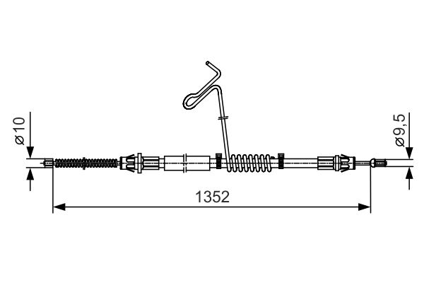 Handremkabel Bosch 1 987 482 135